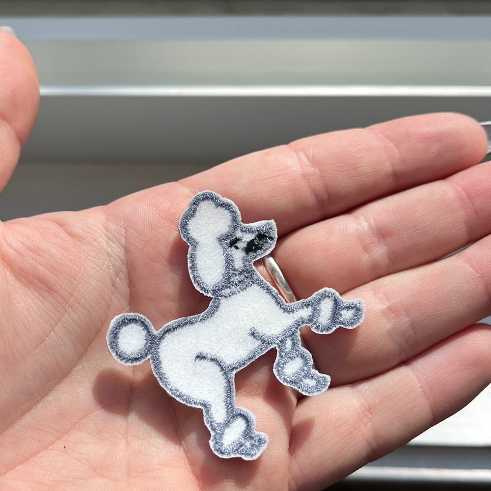 $5 Bundled 💘 White Poodle Dog Patch - Picture 2 of 3